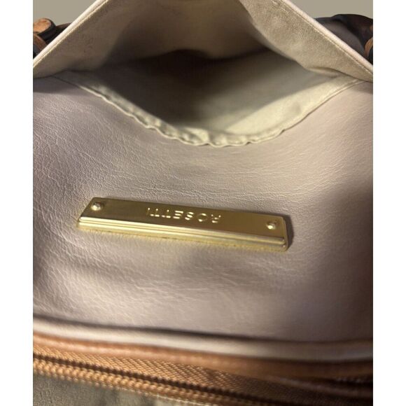 Rosetti Beige Tote With Brown Accents Multiple Compartments & Zipper Closure - Picture 11 of 13